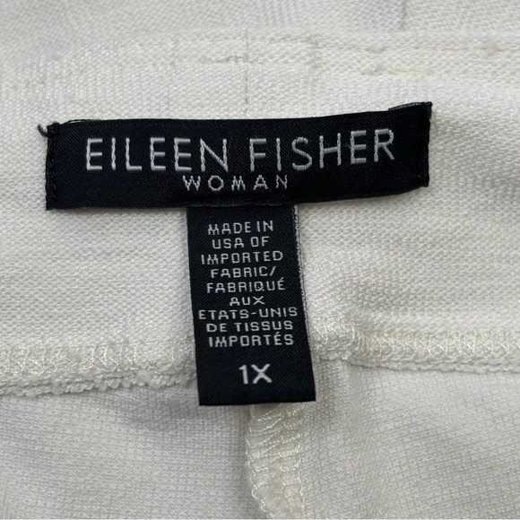 Eileen Fisher Woman Plus Size 1X Washable Stretch Crepe Pants Slim Ankle in Bone - Picture 7 of 15